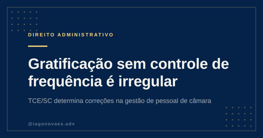 TCE/SC Determina Correções na Gestão de Pessoal de Câmara Municipal